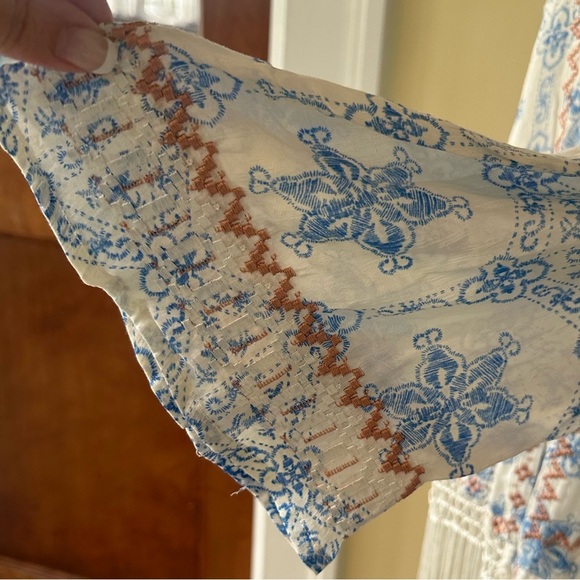 Sugarlips | “Rhythm of Love” Boho Embroidered Kimono with Fringe, NWT - Picture 6 of 9